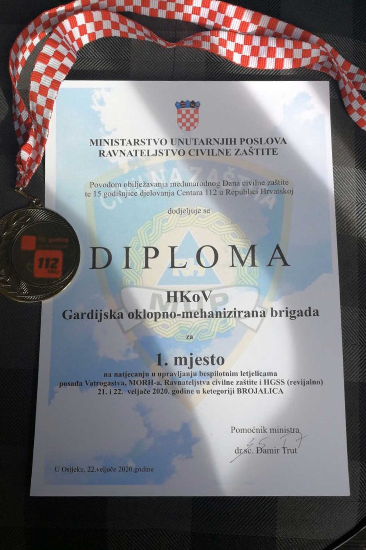 Hrvatska vojska pobijedila na natjecanju u upravljanju bespilotnim letjelicama