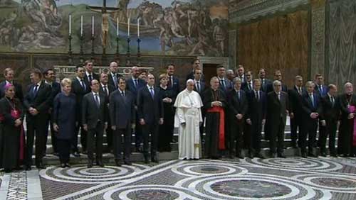 Audijencija čelnika EU kod Pape Franje