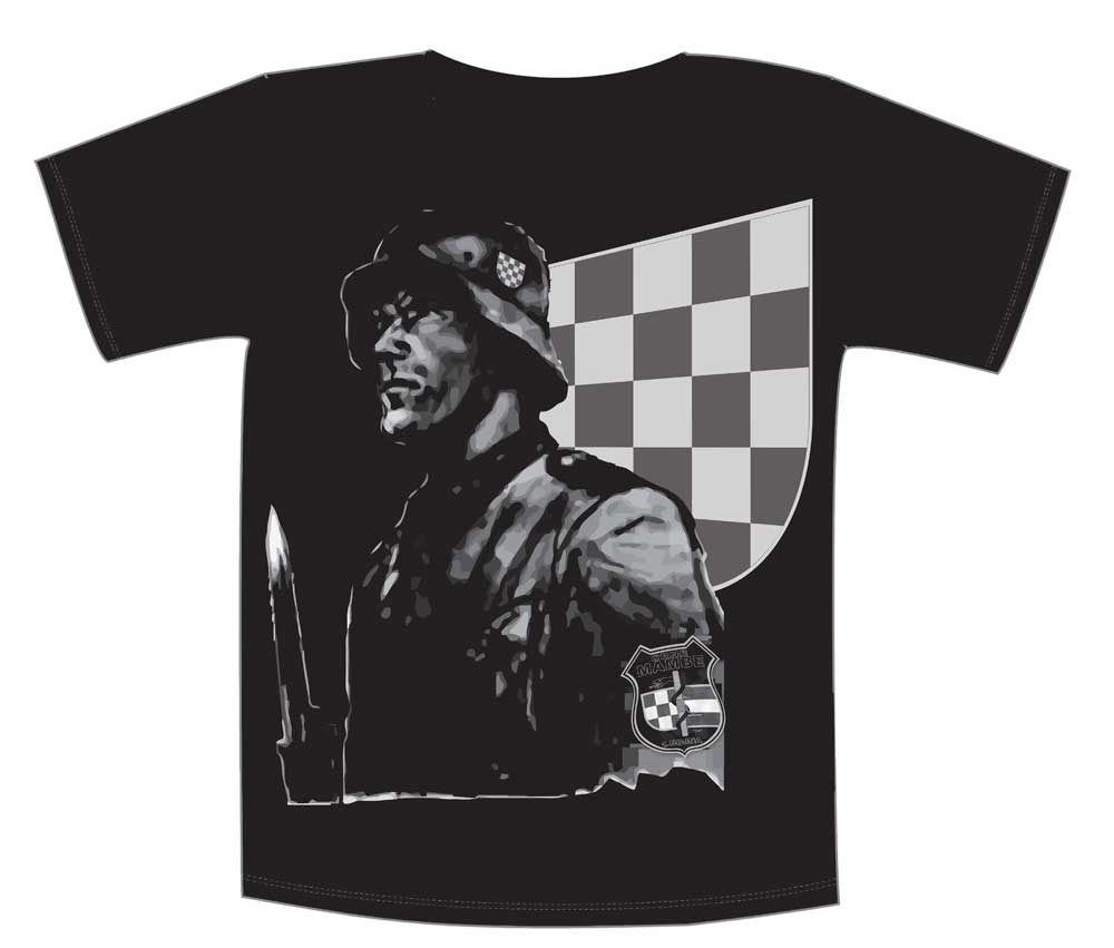 majica Bog i Hrvati - CRNE MAMBE